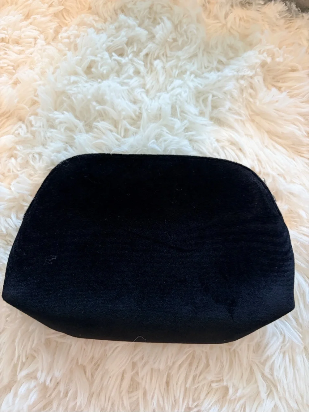 Dior Black Embroidered Cosmetic Pouch